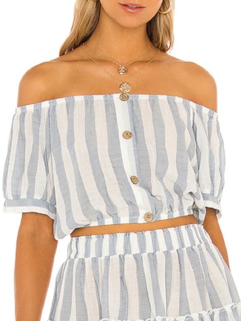 Eberjey Umbrella Stripes Harper Crop Top